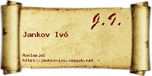 Jankov Ivó névjegykártya
